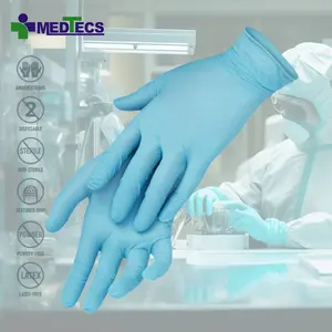 ISO 13485 9001 XS医療用ワンタイムユースサージカルパウダーフリーニトリル使い捨て手袋