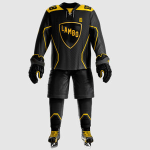 Conjunto Deportivo de Hockey sobre Hielo Personalizado de Alta Calidad, 100% Poliéster, para Adultos, Último Diseño, Uniforme con Impresión Digital para Entrenamiento - Product Image 1