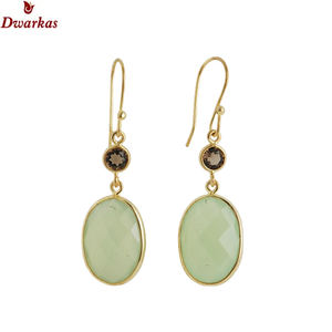 Pendientes de Alta Calidad en Plata de Ley 925 con Aguamarina y Múltiples Piedras Preciosas, Bañados en Oro, Pendientes Largos de Moda - Product Image 6