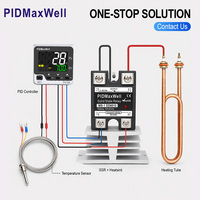 Contrôleur de température PID + Relais statique SSR + Kit thermocouple de type K + Dissipateur thermique 4KW Système de contrôle de température en plastique OEM