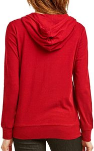 Sudadera con Capucha de Forro Polar para Mujer, Manga Larga, con Cremallera, Ecológica y Resistente al Viento, Nuevo Diseño, Cuello con Capucha Lisa, Posición para Logotipo Frontal - Product Image 3