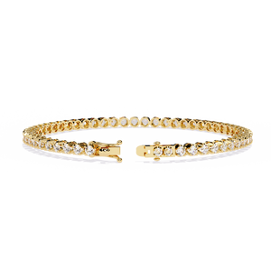 Fabulous 18K <b>Gold</b> Lab Grown Diamond Bracelet & <b>Bangle</b> Luxurious Jewelry Accessory - Product Image 1