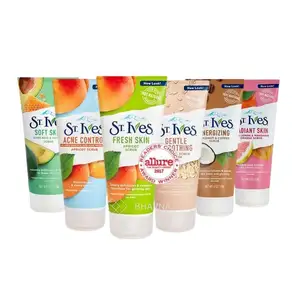 Diverses options d'odeur 100% exfoliants et extraits naturels peau fraîche en gros disponible 170g St Ives gommage pour le visage