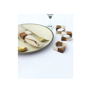 Servilletero de madera y resina para artículos de mesa servilletero para el hogar y el diseño del hotel diseño hecho a mano - Product Image 4