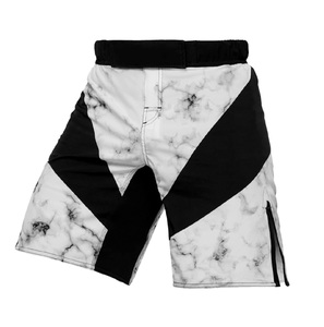 Pantalones cortos de boxeo Mma con cordón sublimado elástico de calidad superior, pantalones cortos de boxeo, haga sus propios pantalones cortos Mma personalizados para hombres - Product Image 1