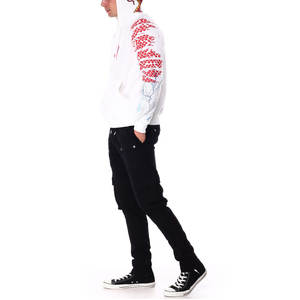 2023 Logo personnalisé coton fait polaire hommes pull brodé à capuche conception solide 6XL décontracté ODM ODM vêtements confortables - Product Image 5