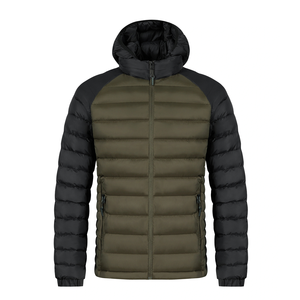 Veste bomber matelassée en polyester rembourrée à bulles, camouflage patchwork, sur mesure pour hommes, grande taille - Product Image 1