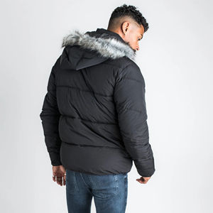 Blouson matelassé multicolore pour homme 2026 avec capuche, chaud et isolé, fermeture éclair, broderie style urbain - Product Image 4