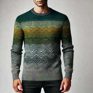 Pull-over décontracté pour homme, nouveau style automne-hiver, nouvelle mode, 100% alpaga, anti-froissement, vente en gros - Product Image 3