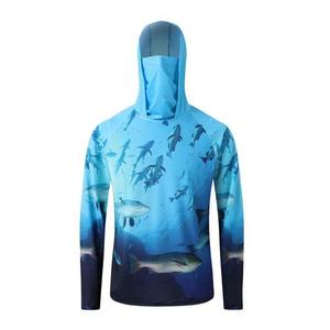 Sudadera con Capucha para Pesca, Protección Solar UPF 50+ Anti-UV, Ropa Transpirable para Playa, Ligera, de Secado Rápido, para Pesca - Product Image 1