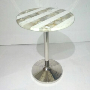 Marble top <b>table</b> <b>gold</b> metal base marble <b>side</b> <b>table</b> contemporary marble furniture home decor designer marble <b>table</b> Use in indoor - Product Image 5