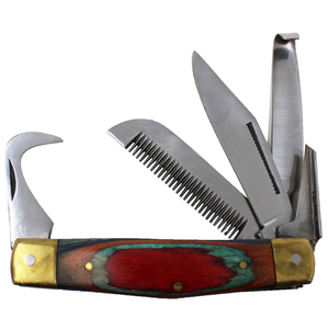 Custom Logo J2 Steel Hoof Loop Knife Sheet Handle Comfortable <b>Veterinary</b> <b>Syringes</b> for Equine Care Farriers Sharp Blades for - Product Image 1