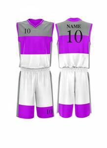 Maillot de basket-ball cousu avec logo d'équipe personnalisé en gros, uniforme de basket-ball par sublimation fabriqué au Pakistan - Product Image 5