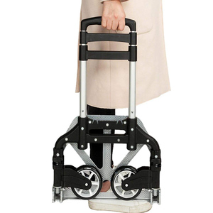 Carretilla de Mano Plegable Multifuncional de Aluminio, Fácil de Transportar, con Ruedas de Acero Inoxidable - Product Image 6