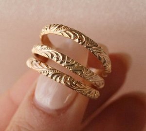 Bague de fiançailles pour femme tendance en argent sterling 925 massif avec texture florale, design unique, plaqué or, taille personnalisée - Product Image 5