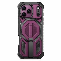 Étui de téléphone robuste avec béquille magnétique pour iPhone 17 18 Pro Max, coque antichoc blindée résistante aux chutes