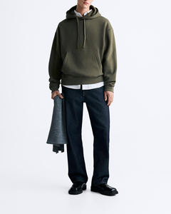 Sudadera con capucha de algodón personalizada para hombre, ropa de calle, sudadera de invierno, ajuste Regular, transpirable, antibolitas, estampado OEM - Product Image 5