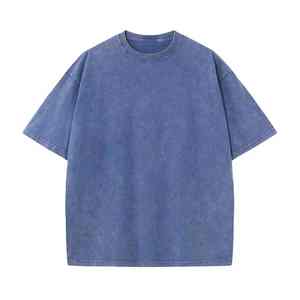 Wholesale <b>Men</b> Acid Wash T <b>Shirt</b> Streetwear Hip Hop Stone 100% Cotton T <b>Shirts</b> With Logo Customize Oversized Vintage T-<b>Shirt</b> - Product Image 3