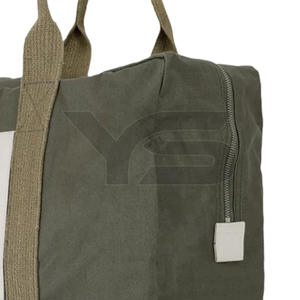 กระเป๋าโท้ทพรีเมียม-กระเป๋าโท้ททรงสี่เหลี่ยมขนาดใหญ่พร้อมโลโก้แบบกำหนดเอง กระเป๋าโท้ทผ้าแคนวาสสำหรับการใช้งานทุกวันที่ทนทาน - Product Image 5