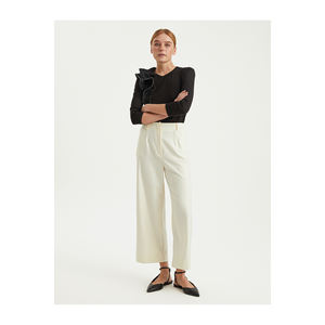 กางเกงขายาวทรงขาบานผ้าวิสโคสผสมสำหรับผู้หญิง BGN จากประเทศตุรกี - Product Image 2