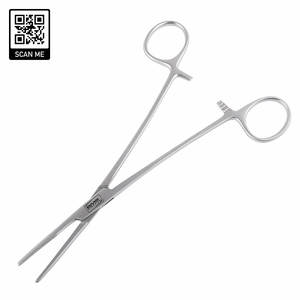 Forceps de vasectomie manuels de qualité supérieure, pointes aiguisées, courbés, en acier inoxydable, sans scalpel, forceps de dissection NSV, 14,5 cm, ISO13485 - Product Image 1