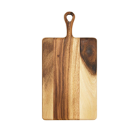Top Verkoop Mooie Acacia Hout Hakken Blokken Snijplanken Met Sap Groef En Voedsel Opslag Custom Logo Oem Aanvaardbaar