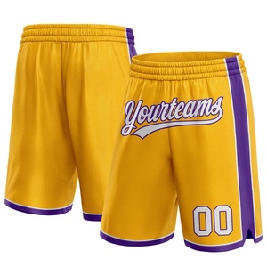 Shorts de basket-ball pour hommes tendance, 100% polyester, tissage en toile, maille respirante, taille mi-haute, imprimé vintage hip-hop, entraînement - Product Image 4