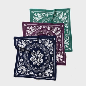 <b>Square</b> Bandana Cotton Print Custom Ethnic Latest Design <b>Scarf</b> Low MOQ Lightweight Product Fashion Nice handmade Manufacturer - Product Image 4
