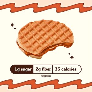 Rip Van Wafels Snickerdoodle Mini Stroopwafels – Collations faibles en glucides, faibles en sucre, adaptées au régime cétogène – Paquet de 32 - Product Image 5