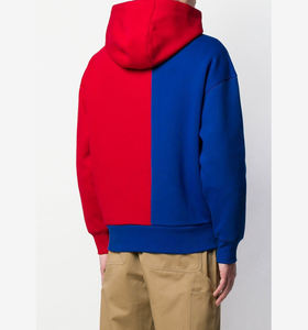 Sudadera con Capucha Personalizada de Dos Tonos, 100% Algodón, Hombros Caídos, Felpa de Alta Calidad, Bloques de Color en Contraste, para Hombre - Product Image 2