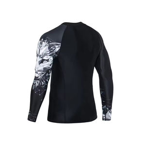 Ropa deportiva para hombre, protector de sarpullido de manga larga para hombre en blanco, logotipo impreso personalizado, colores y tamaños, protector de sarpullido para hombre a precio mayorista - Product Image 2