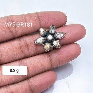 Anillos de Plata 925 con Piedra de Jaspe Búfalo, Anillos de Plata de Ley 925 y Joyería a Precio de Mayoreo - Product Image 1