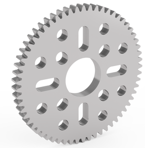 Engrenage à 60 dents en aluminium à montage sur moyeu (MOD 0.8, épaisseur 4 mm, alésage 14 mm) pour robot STEM REV WCP FTC FRC - Product Image 1