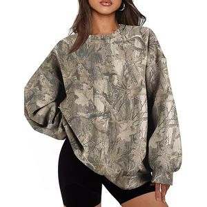 Women Sweatshirt Thermal Lined Cozy Interior Warm <b>Mid</b> weight <b>Layer</b> Casual Soft Touch Long Sleeve Pullover - Product Image 1