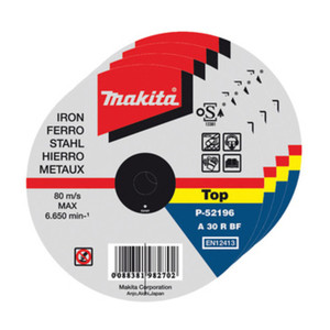 Makita Confezione da 50 Dischi per Ferro 115x1,0x22 - Product Image 1