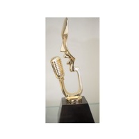 Trophée en métal moderne de qualité supérieure, design de gravure traditionnel, impression par gravure, plaqué or, pour les événements de célébration des réalisations importantes