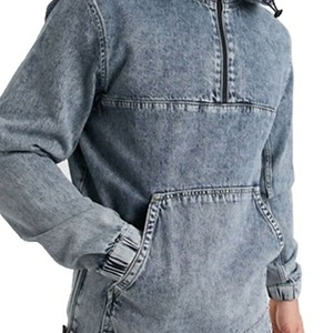 Veste en jean pour homme sur mesure, 100% coton, séchage rapide et respirante, manteau décontracté d'hiver pour les grandes tailles - Product Image 5