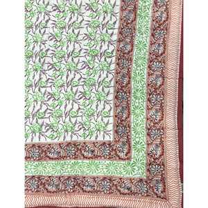 Colcha Doble de Algodón Estampada a Mano, Colcha Tradicional Kantha con Diseño Floral de Patchwork, Hecha a Mano para Verano e Invierno, para el Hogar - Product Image 3