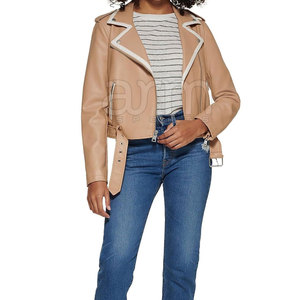 Veste en cuir pour femme, respirante, chaude pour l'hiver, vêtement décontracté pour femme, veste en cuir à prix raisonnable - Product Image 5