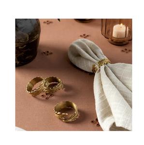 Anneaux de serviette en métal fantaisie mariage et fête forme ronde décorative luxe élégant laiton écologique fait à la main couleur personnalisée - Product Image 6