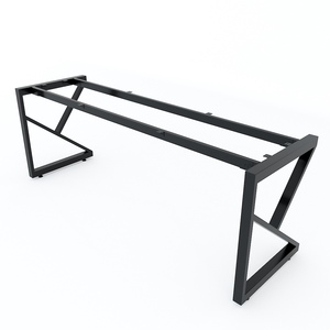 Pieds en fonte et acier au carbone de style industriel pour table à manger de 200x60cm, système KConcept HCKC025 - Product Image 1