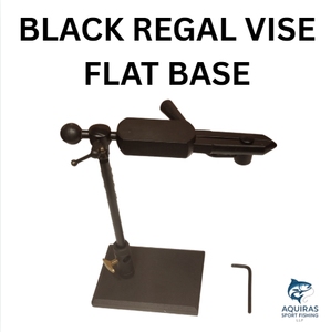 Tornillo de Banco Regal de base plana de aluminio, negro, anzuelo de pesca con mosca de bagre de alta calidad, equipo de atado - Product Image 2