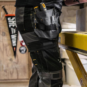 Pantalons de travail de sécurité réfléchissants à LED pour hommes, coton, multi-poches, haute visibilité, vente en gros OEM - Product Image 6