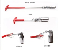 DNT universel 16/20mm clé à douille d'extension en acier outil de démontage de bougies d'allumage hirondelle (Joint) douille de bougie 16mm