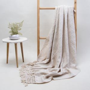 New Arrivals Cotton Throws Decorative Warm <b>King</b> <b>Size</b> Throw <b>Blankets</b> for Winter Bed Room Cotton Weave <b>Blanket</b> - Product Image 4