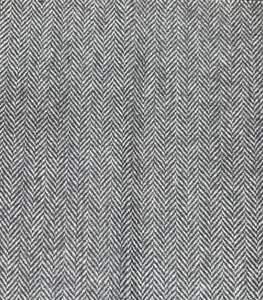 Tela de tweed de poliéster con diseño en espiga en negro con detalles en gris, 300 gsm, antipilling, de doble cara y calidad premium. - Product Image 2