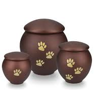 Laiton Crémation Animaux Cendres Urne Pattes Impressions Conception Gravé Mémorial Reste De Cendres Fournitures Funéraires - Product Image 4