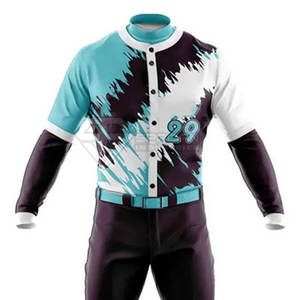 Uniforme de Béisbol Sublimado Ligero y Cómodo, MOQ Bajo, Precio Económico, Uniforme de Béisbol Personalizado para Hombre - Product Image 4