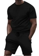 Conjunto de lino y algodón para hombre, camisas, pantalones cortos, ropa de playa de 2 piezas, traje a juego de vacaciones, ropa de verano, manga de camisa - Product Image 3