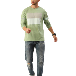 Camiseta de Algodón 100% de Alta Calidad y Peso Pesado para Hombre, Lisa, Antiarrugas, de Manga Larga, para Impresión, Popular entre los Hombres - Product Image 4